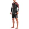 Image de 2XU Pro-Swim Run Combinaison de plongée pour Homme Noir/Rouge Flamme Taille S