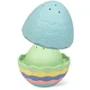 Image de Tiger Tribe ECO Stack & pour oeufs de Bain   7 pièces   Jouet de Bain empilable pour Tout-Petits, Jouets d'eau pour Enfants, Cadeaux pour Tout-Petits, fabriqués de manière Durable en bioplastique, à