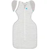Image de Love To Dream Sac de Transition Swaddle Up, Taille Moyenne 6-8,5 kg, Gris, Coupe ajustée, Ailes Amovibles, 1,0 tog (20-24 °C), Lavable en Machine et Double Fermeture éclair