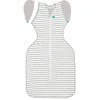 Image de Love To Dream Sac de Transition Swaddle Up, Grand Format 8-11,5 kg, Gris, Coupe ajustée, Ailes Amovibles, 1,0 Tog (20-24 °C), Lavable en Machine et Double Fermeture éclair