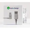 Image de LocknCharge LNC10117 Kit de 5 Câbles Lightning MFi avec Angle Droit 0.3m Blanc