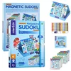 Image de mierEdu Sudoku magnétique pour Enfants - Version duelle - Favorise la pensée logique + motricité + Concentration - Idéal pour la Maison et comme Jeu de Voyage pour Les Enfants - pour 1 à 2 Joueurs -