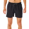Image de Rip Curl - Short de Bain Volley Offset 38 cm pour Homme   Polyester   Coupe complète   Poches latérales   Confortable, Noir, XL