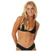 Image de Rip Curl Haut de bikini triangle fixe de qualité supérieure pour femme, noir, Taille M