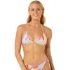 Image de Rip Curl 2025 Femmes Top De Bikini Cala Vadella Tri 0MWWSW - Multico