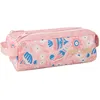 Image de Rip Curl Trousse Scolaire Fille 2 Compartiments imprimé Aquatique Rose - Polyester recyclé - Toutes Classes dès Le CP