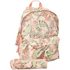 Image de Rip Curl Sac à Dos Fille Dome + Trousse Offerte - Polyester recyclé - Sac Scolaire borne CM1 CM2 Collège - Imprimé Tropical Beige