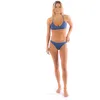 Image de RIP CURL Athletic Criss Cross Surf Bikini Top with Adjustable Straps-Bathing Suit for Beach & Pool Haut, Bleu Marine, L Femme