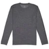 Image de Mons Royale Homme Zephyr Merino Tencel T-Shirt Long, Smoke, M