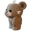 Image de EUGY Ours - Puzzle 3D N° 039 - Jouet Créatif en Carton Recyclé - pour Enfants dès 6 Ans et Adultes Jusqu’à 99 Ans - Puzzle Éducatif et Écologique