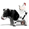 Image de EUGY Holstein Vache   Puzzle 3D N° 079   Jouet Créatif en Carton Recyclé   pour Enfants dès 6 Ans et Adultes Jusqu’à 99 Ans  Puzzle Éducatif et Écologique