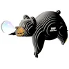 Image de EUGY Ours Noir   Puzzle 3D N° 081   Jouet Créatif en Carton Recyclé   pour Enfants dès 6 Ans et Adultes Jusqu’à 99 Ans  Puzzle Éducatif et Écologique