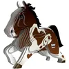 Image de EUGY Cheval   Puzzle 3D N° 134   Jouet Créatif en Carton Recyclé   pour Enfants dès 6 Ans et Adultes Jusqu’à 99 Ans  Puzzle Éducatif et Écologique