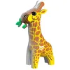 Image de EUGY Girafe   Puzzle 3D N° 009   Jouet Créatif en Carton Recyclé   pour Enfants dès 6 Ans et Adultes Jusqu’à 99 Ans  Puzzle Éducatif et Écologique