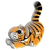 Image de EUGY Tigre - Puzzle 3D N° 012 - Jouet Créatif en Carton Recyclé - pour Enfants dès 6 Ans et Adultes Jusqu’à 99 Ans - Puzzle Éducatif et Écologique