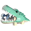 Image de EUGY Crocodile   Puzzle 3D N° 029   Jouet Créatif en Carton Recyclé   pour Enfants dès 6 Ans et Adultes Jusqu’à 99 Ans - Puzzle Éducatif et Écologique