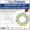 Image de 4 Pièges Punaises de lit à glu pour Pied de lit - Sol Souple - The BUGO