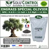 Image de ENGRAIS Spécial OLIVIER 3 kg - SoluControl - Formulation haute qualité Organo-Minerale - NPK 5-4-9 - Utilisable en Agriculture BIOLOGIQUE