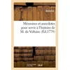 Image de Mémoires et anecdotes pour servir à l'histoire de M. de Voltaire en occasion ou reconditionné