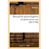 Image de Recueil de pièces fugitives en prose et en vers en occasion ou reconditionné