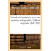 Image de Vers de circonstance, avec un quatrain autographe. Edition originale en occasion ou reconditionné