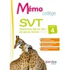 Image de Mémo Collège SVT Cycle 4 2022 livret en occasion ou reconditionné