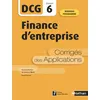 Image de Finance d'entreprise - DCG - Epreuve 6 - Corrigés des applications - 2020 en occasion ou reconditionné