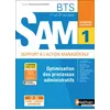 Image de Optimisation des processus administratifs BTS SAM 1e/2e années (DOM ACT SAM) Livre + licence élève en occasion ou reconditionné