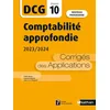 Image de Comptabilité approfondie 2023/2024 - DCG - Epreuve 10 - Corrigés des applications