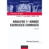 Image de Analyse 1re année - 2ème édition - Exercices corrigés en occasion ou reconditionné