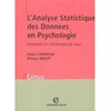 Image de L'Analyse Statistique des Données en Psychologie - Concepts et méthodes de base en occasion ou reconditionné