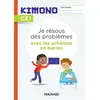 Image de Kimono CE1 : Je résous des problèmes avec les schémas en barres (2022) - Cahier en occasion ou reconditionné