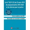 Image de Loi n°2019-222 du 23 mars 2019 de programmation 2018-2022 et de réforme pour la justice (ENM-CRFPA) en occasion ou reconditionné