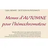 Image de Menus d'automne pour l'hémochromatose