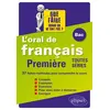 Image de L'oral de français au Bac. Première toutes séries en occasion ou reconditionné