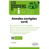 Image de ECNi   Annales corrigées 2016 en occasion ou reconditionné