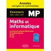Image de Maths et informatique. MP. Annales corrigées et commentées. Concours 2015/2016/2017 en occasion ou reconditionné