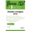 Image de Les dossiers de l'IECN - annales 2017 corrigées en occasion ou reconditionné