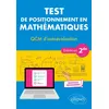 Image de Test de positionnement en Mathématiques - QCM d’autoévaluation - Entrée en 2de - Nouveaux programmes en occasion ou reconditionné