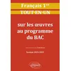 Image de Français. Première. Tout-en-un sur les oeuvres au programme du bac. Session 2021-2022 en occasion ou reconditionné