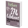 Image de Histoire - 274 citations pour gagner des points au bac en occasion ou reconditionné