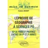 Image de L'épreuve de géographie à Sciences Po - IEP de Paris et de Province - Entrée en 1re et 2e année en occasion ou reconditionné