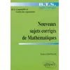 Image de Nouveaux sujets corrigés de Mathématiques - BTS de comptabilité et gestion des organisations en occasion ou reconditionné