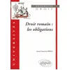 Image de Droit romain : les obligations en occasion ou reconditionné