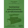 Image de Institutions administratives et juridictionnelles en occasion ou reconditionné
