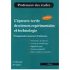 Image de L'épreuve écrite de sciences expérimentales et technologie (composantes majeure et mineure) en occasion ou reconditionné