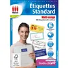 Image de Lot de 600 étiquettes standard Multi-usage Micro Application 2,96 x 6,05 cm Blanc en occasion ou reconditionné