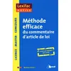 Image de Méthode efficace du commentaire d'article de loi en occasion ou reconditionné