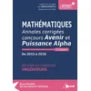 Image de Mathématiques - Annales corrigées Concours avenir et puissance alpha en occasion ou reconditionné