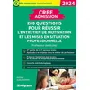 Image de CRPE   Admission   200 questions pour réussir l’entretien de motivation et les mises en situation professionnelle en occasion ou reconditionné